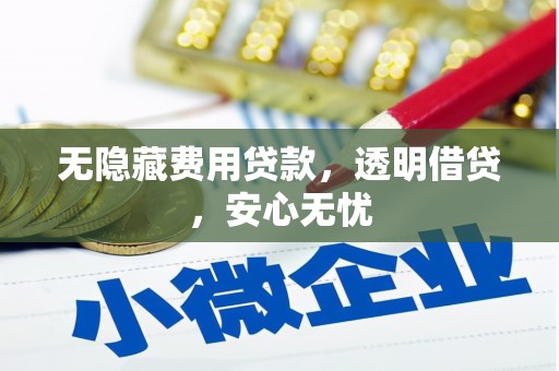 北竿无隐藏费用贷款，透明借贷，安心无忧