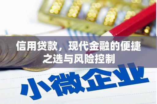 北竿信用贷款，现代金融的便捷之选与风险控制