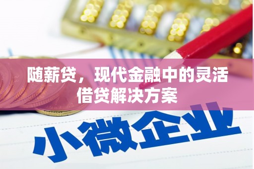 北竿随薪贷，现代金融中的灵活借贷解决方案