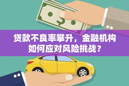 北竿贷款不良率攀升，金融机构如何应对风险挑战？
