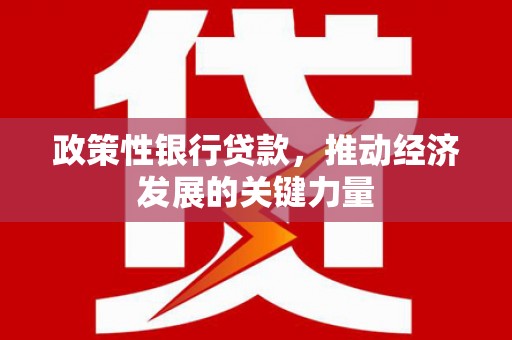 北竿政策性银行贷款，推动经济发展的关键力量