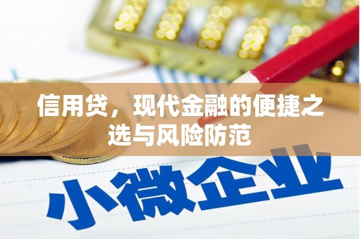北竿信用贷，现代金融的便捷之选与风险防范