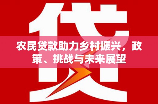 北竿农民贷款助力乡村振兴，政策、挑战与未来展望