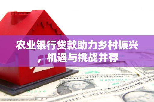 北竿农业银行贷款助力乡村振兴，机遇与挑战并存