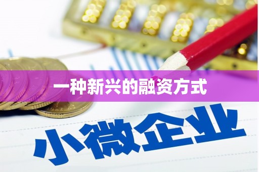 北竿一种新兴的融资方式